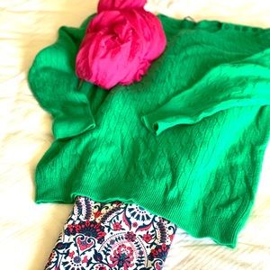 Talbots green sweater XL